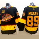 men's Ice Hockey Canucks Uniform #89 Alexander Mogilny Jerseys Black 50th Patch Flying Skate Shirts