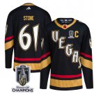 men's Hockey Golden Knights Uniform #61 Mark Stone Jerseys Black 2023 Stanley Cup Champions Shirts