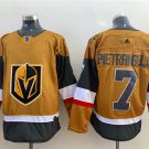 men's Hockey Golden Knights Uniform #7 Alex Pietrangelo Jerseys Gold 2021 Alternate Player Shirts