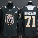 men's Ice Hockey Golden Knights Uniform #71 William Karlsson Jerseys Gray Dia de los Muertos Shirts