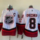 men's Hockey Capitals Uniform #8 Alexander Ovechkin Jerseys White 2022 All-Star Game Eastern Shirt