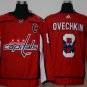 men's Ice Hockey Capitals Uniform #8 Alexander Ovechkin Jerseys Red Team Logo Printing Shirt