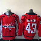 men's Ice Hockey Capitals Uniform #43 Tom Wilson Jerseys Red Home Team Game Player Shirt