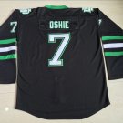 men's Ice Hockey Uniform #7 T. J. Oshie Jerseys Black North Dakota Fighting Sioux College Shirts