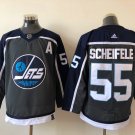 men's Ice Hockey Jets Uniform #55 Mark Scheifele Jerseys Gray 2021 Season Reverse Retro Player Shirt