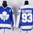 men's Ice Hockey Maple Leafs Uniform #93 Doug Gilmour Jerseys 1978 Vintage Blue Throwback Shirt