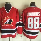 men's Ice Hockey Uniform #88 Eric Lindros Jerseys 2002 Winter Olympics Canada Team Throwback Shirt