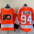 men's Ice Hockey Activewear Flyers Uniform #94 Ryan Ellis Jerseys Orange Home Team Game Player Shirt