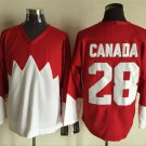 men's Ice Hockey Uniform #28 Bobby Clarke Jerseys Team Canada 1972 Red Vintage Throwback Shirt