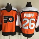 men's Ice Hockey Flyers Uniform #26 Brian Propp Jerseys 1997-98 Vintage Orange Throwback Shirt