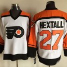 men's Ice Hockey Flyers Uniform #27 Ron Hextall Jerseys 1996 Vintage White Throwback Shirt