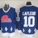 men's Ice Hockey Activewear Nordiques Uniform #10 Guy Lafleur Jerseys Vintage Blue Throwback Shirt