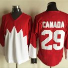 men's Hockey Canada Uniform #29 Ken Dryden Jerseys 1972 Summit Series Red Vintage Throwback Shirt