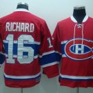 men's Ice Hockey Activewear Canadiens Uniform #16 Henri Richard Jerseys Vintage Red Throwback Shirt