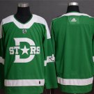 men's Ice Hockey Dallas Stars Uniform Blank Jerseys Green 2020 Winter Classic Stadium Player Shirt