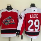 men's Ice Hockey Blue Jackets Uniform #29 Patrik Laine Jerseys Red 2021 Season Reverse Retro Shirt