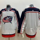 men's Ice Hockey Columbus Blue Jackets Uniform Blank Jerseys White Away Team Game Player Shirt