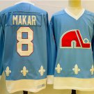 men's Ice Hockey Avalanche Uniform #8 Cale Makar Jerseys Nordiques Blue Reverse Retro Shirt