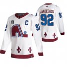 men's Ice Hockey Avalanche Uniform #92 Gabriel Landeskog Jerseys White 2022 Stanley Cup Final Shirt