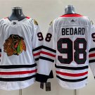 men's & youth Ice Hockey Blackhawks Uniform #98 Connor Bedard Jerseys White Away Player Game Shirt