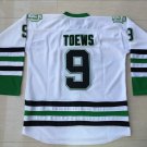 men's Ice Hockey Uniform #9 Jonathan Toews Jerseys White North Dakota Fighting Sioux College Shirts