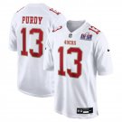 men's & youth Football SF 49ers Uniform #13 Brock Purdy Jerseys White 2024 Super Bowl LVIII Shirt