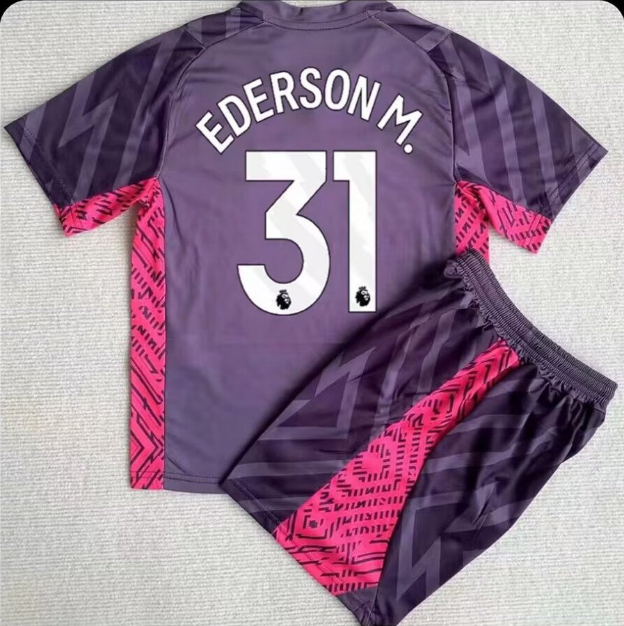 adults & kids Soccer Mans City Uniform Suit #31 Ederson Moraes Jersey ...