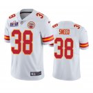 men's & kids Football KC Chiefs Uniform #38 L'Jarius Sneed Jerseys White 2024 Super Bowl LVIII Shirt