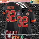 men's & kids Football KC Chiefs Uniform #32 Nick Bolton Jerseys Black 2024 Super Bowl LVIII Shirt