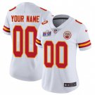 women's Football Kansas City Chiefs Uniform #00 Custom Jerseys White 2024 Super Bowl LVIII Shirt