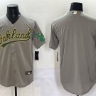 men's & youth Athletics Blank Jersey Grey Away Player Game Baseball