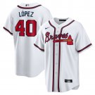 men's & youth Atlanta Braves 40 Reynaldo López Jersey White Home Limited Player Game Baseball