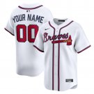 men's & youth Atlanta Braves 00 Custom name number Jersey White Home Limited Player Game Baseball