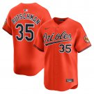 men's & youth Baltimore Orioles 35 Adley Rutschman Jersey Orange Alternate Limited Player Baseball