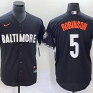 men's & youth Baltimore Orioles 5 Brooks Robinson Jersey Black 2023 City Connect Retired Baseball