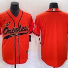men's & youth Baltimore Orioles Blank Jersey Orange with Patch Limited Player Game Baseball