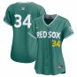 women's Boston Red Sox 34 David Ortiz Jersey Green 2025 City Connect Limited Retired Player Baseball