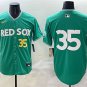 men's & youth Boston Red Sox 35 Garrett Crochet Jersey Green 2025 City Connect Limited Baseball
