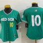 women's Boston Red Sox 10 Trevor Story Jersey Green 2025 City Connect Limited Player Game Baseball