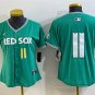 women's Boston Red Sox 11 Marcelo Mayer Jersey Green 2025 City Connect Limited Player Game Baseball