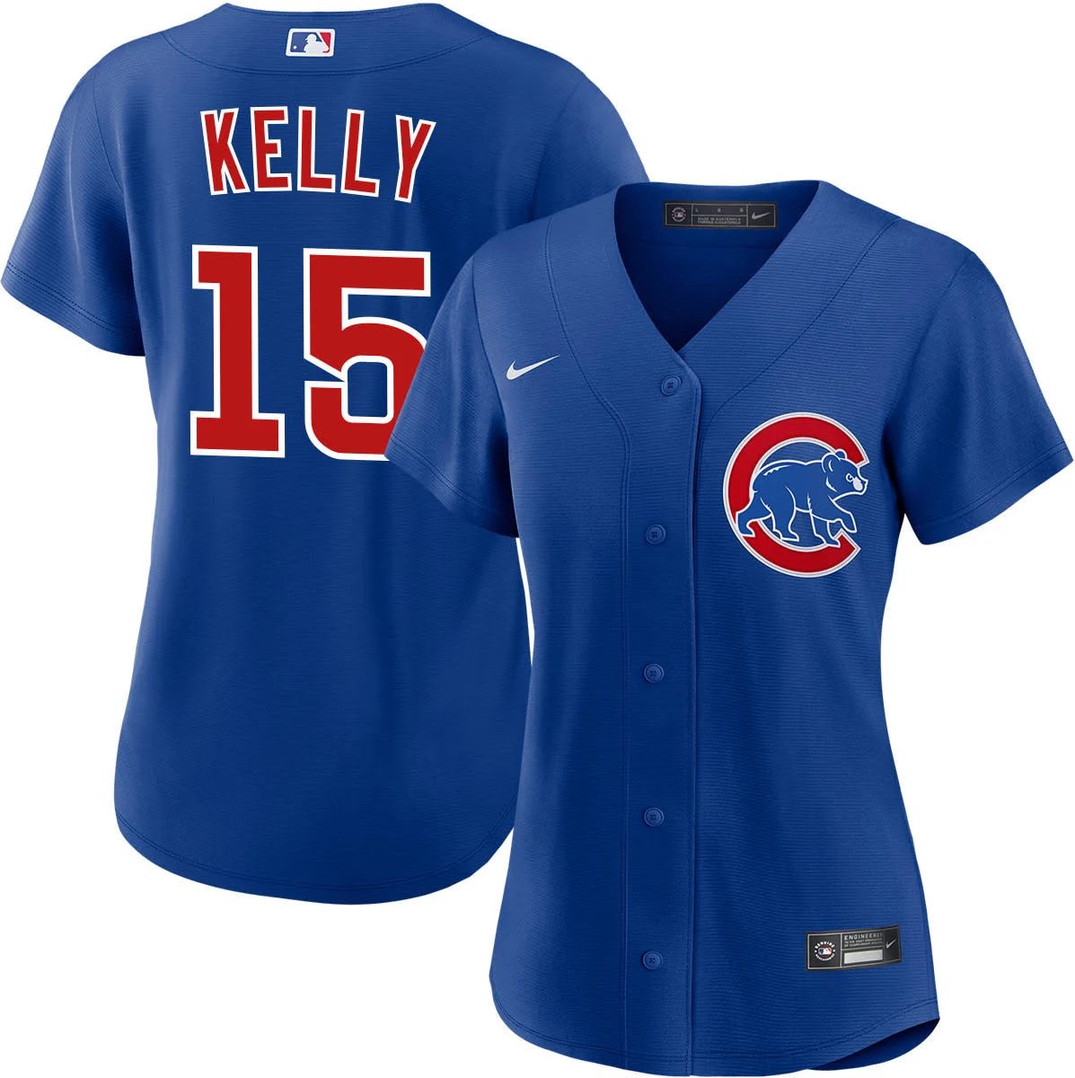 women's Chicago Cubs 15 Carson Kelly Jersey Royal Alternate Limited Player Game Baseball
