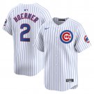 men's & youth Chicago Cubs 2 Nico Hoerner Jersey White Pinstripe Home Limited Player Game Baseball