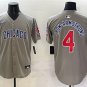 men's & youth Chicago Cubs 4 Pete Crow-Armstrong Jersey Gray Road Limited Player Game Baseball