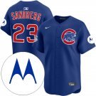 men's & youth Chicago Cubs 23 Ryne Sandberg Jersey Royal Alternate with M Patch Retired Baseball