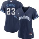 women's Chicago Cubs 23 Ryne Sandberg Jersey Navy City Connect Limited Retired Player Baseball