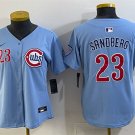 women's Chicago Cubs 23 Ryne Sandberg Jersey Blue Alternate 'Ryne Sandberg Tribute' Retired Baseball