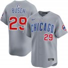 men's & youth Chicago Cubs 29 Michael Busch Jersey Gray Road Limited Player Game Baseball