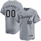 men's & youth Chicago White Sox 00 Custom name number Jersey Gray Road Limited Player Baseball