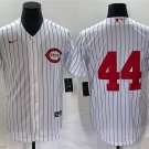 men's & youth Cincinnati Reds 44 Elly De La Cruz Jersey Vintage White Pinstripe Limited Baseball