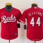 men's & youth Cincinnati Reds 44 Elly De La Cruz Jersey Red Alternate Limited Player Game Baseball